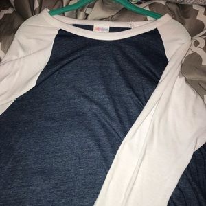White and Navy LuLaRoe Randy